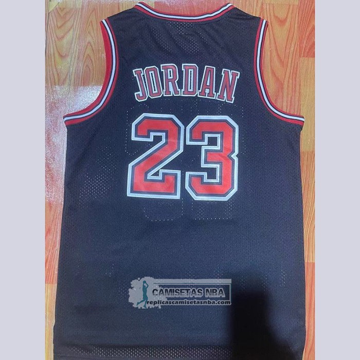 Camiseta Chicago Bulls Michael Jordan NO 23 Mitchel & Ness 1997-98 Negro